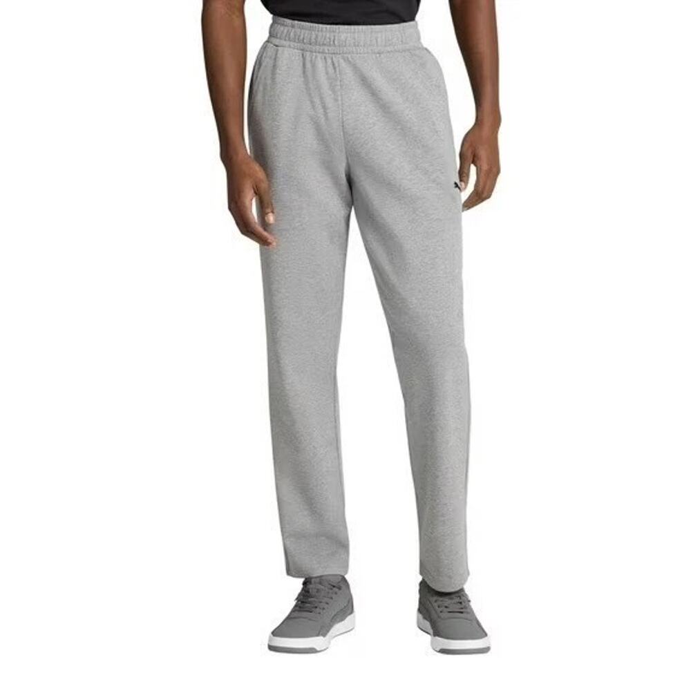 Puma Lightweight Men's Jogger Pants Cotton Blend Elastic Waist Small Gray New!